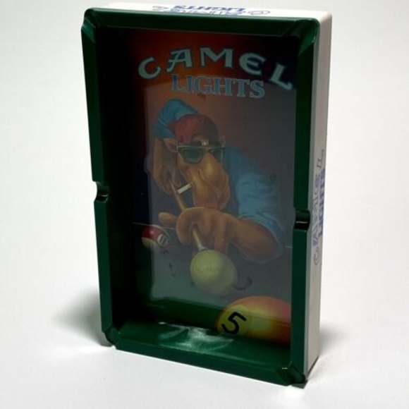 Camel Lights Cigarette Ashtray Joe Camel Pool Table 1992 Vintage Tobacciana - Picture 2 of 7